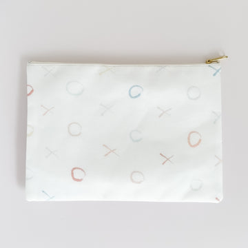 Pouch - XOXO Watercolor, Large