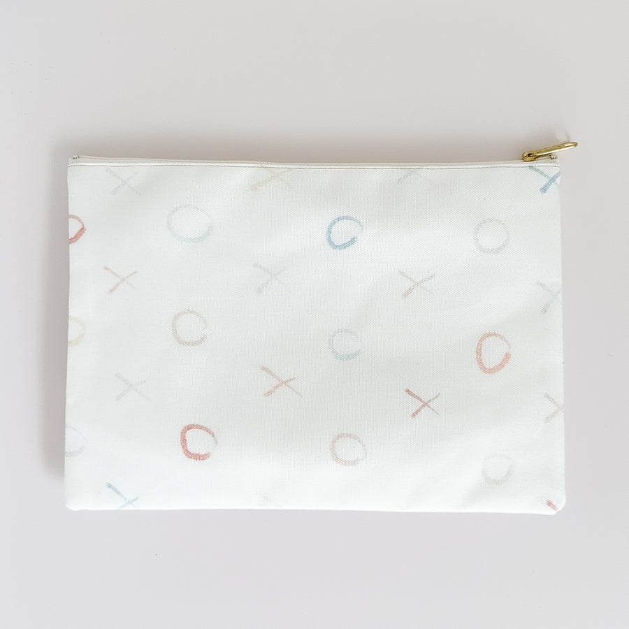 Pouch - XOXO Watercolor, Large