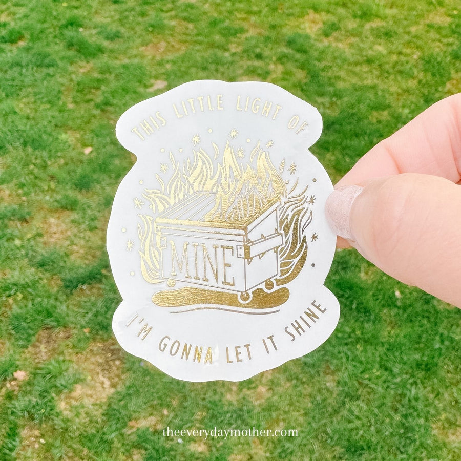 Sticker: Gold Dumpster Fire