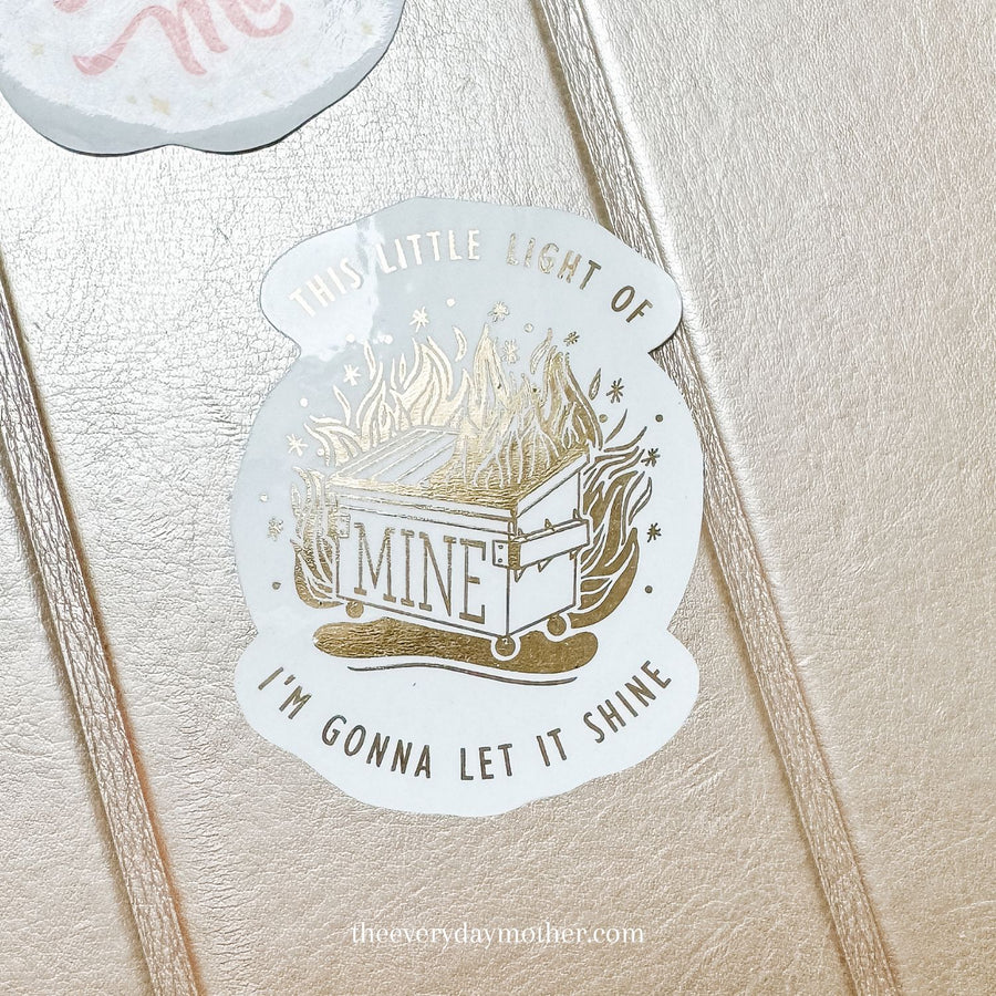 Sticker: Gold Dumpster Fire