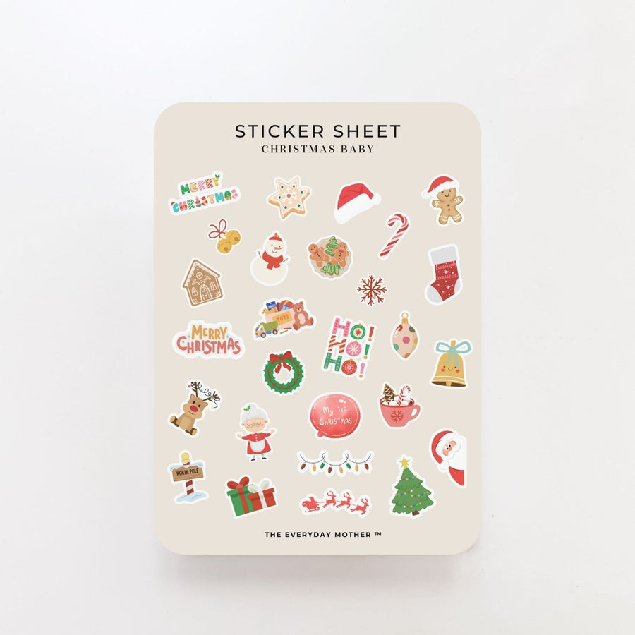 Sticker Sheet: Christmas Baby