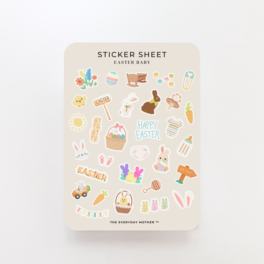 Sticker Sheet: Easter Baby