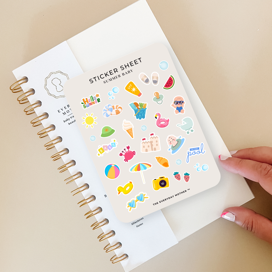 summer infant sheet Summer Baby Sticker Sheet for The Everyday Mother