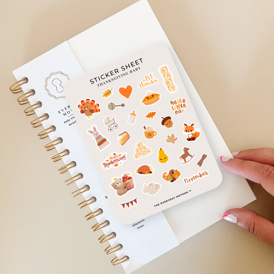 Sticker Sheet: Thanksgiving Baby