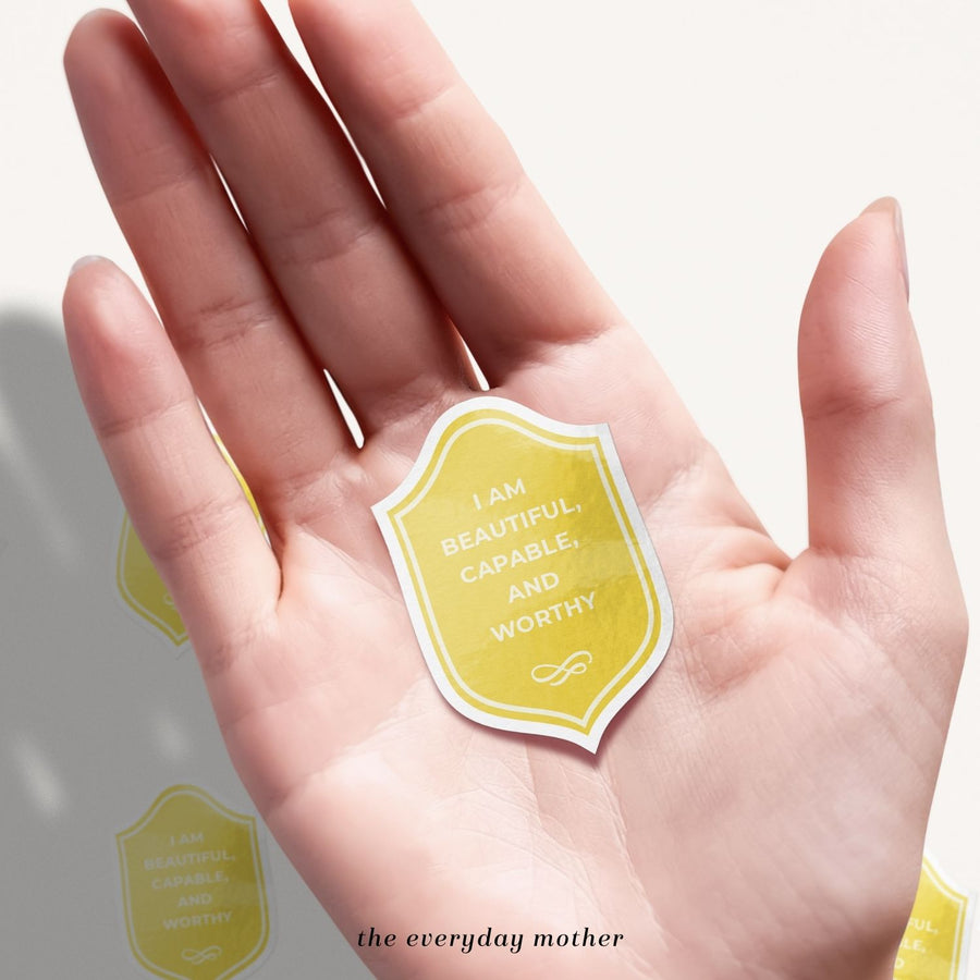 Sticker: Beautiful, Capable, Worthy