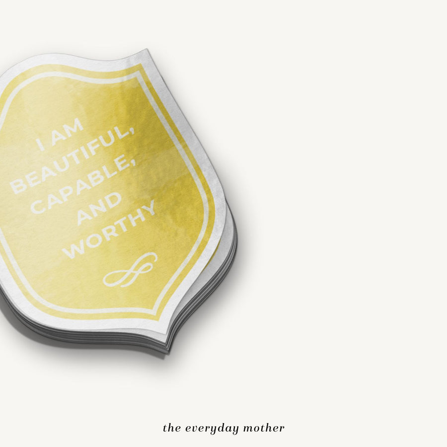 Sticker: Beautiful, Capable, Worthy