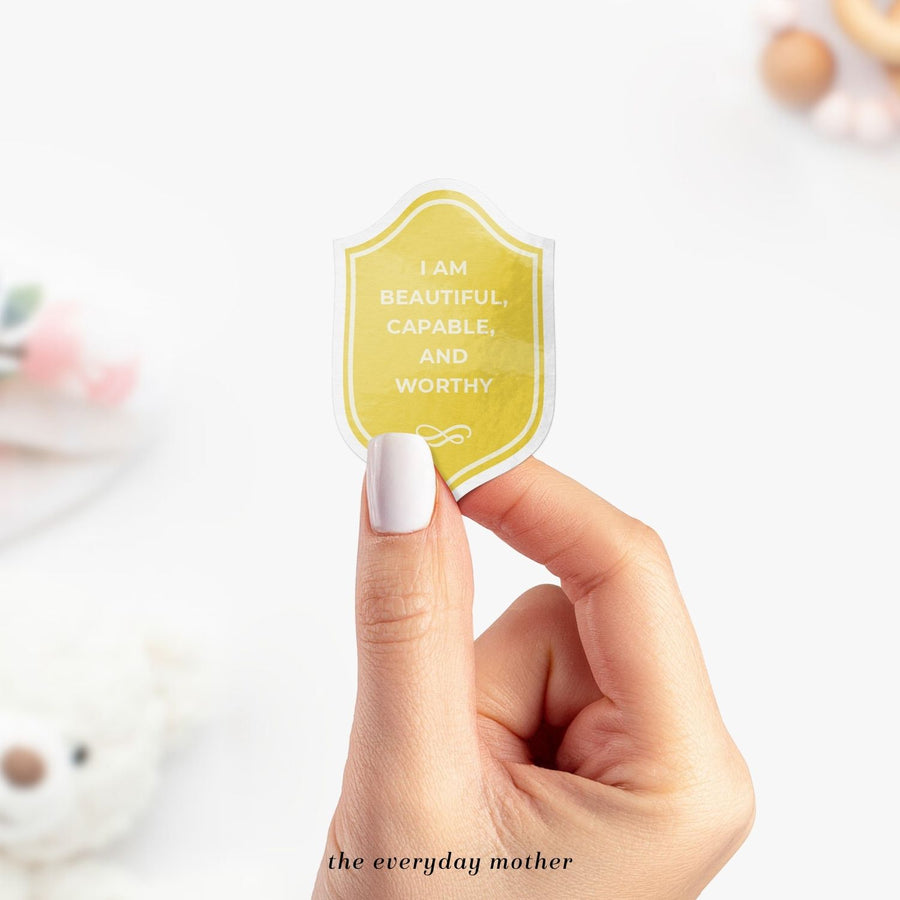 Sticker: Beautiful, Capable, Worthy
