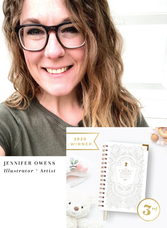 Jen Owens  for The Everyday Mother Baby Tracking Newborn Log Book