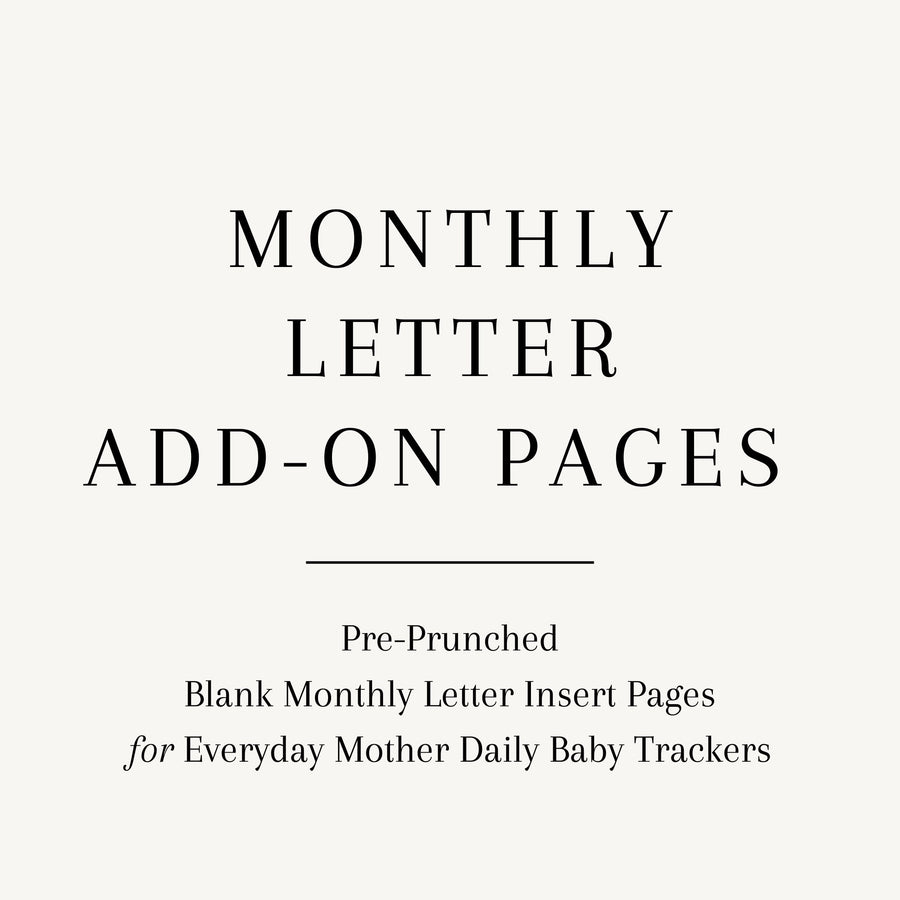 Monthly Letter Page Pack