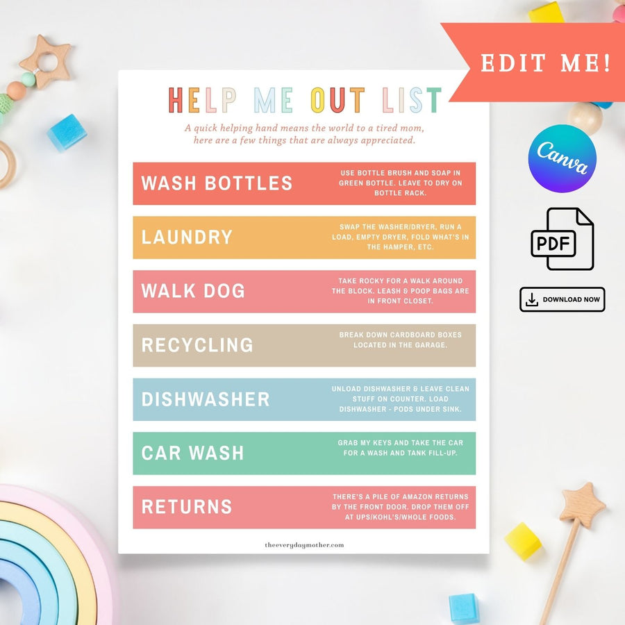 Help Me Out List
