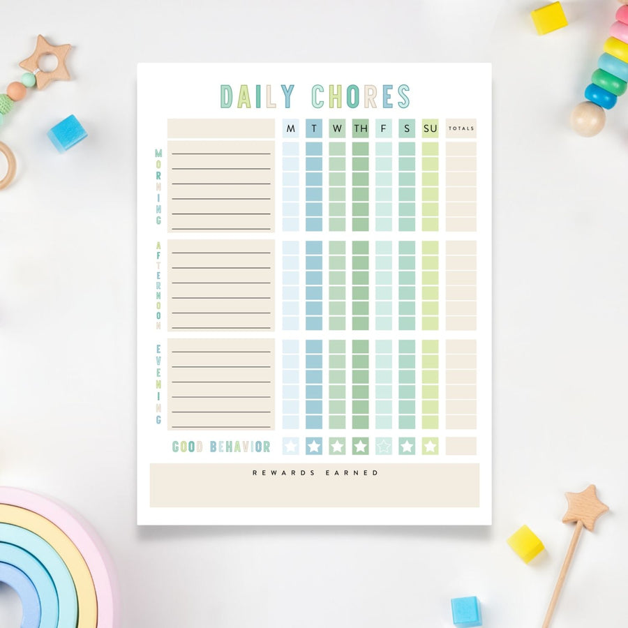 Printable Daily Chores Chart