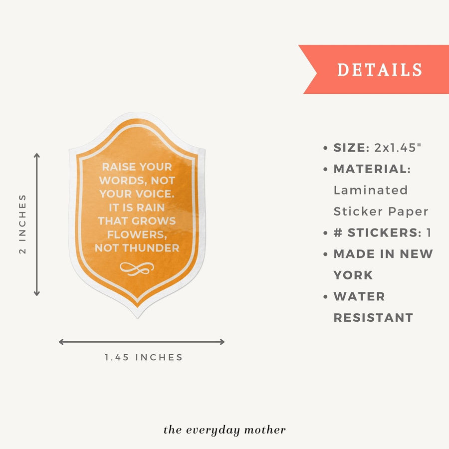 Sticker: Raise Your Words