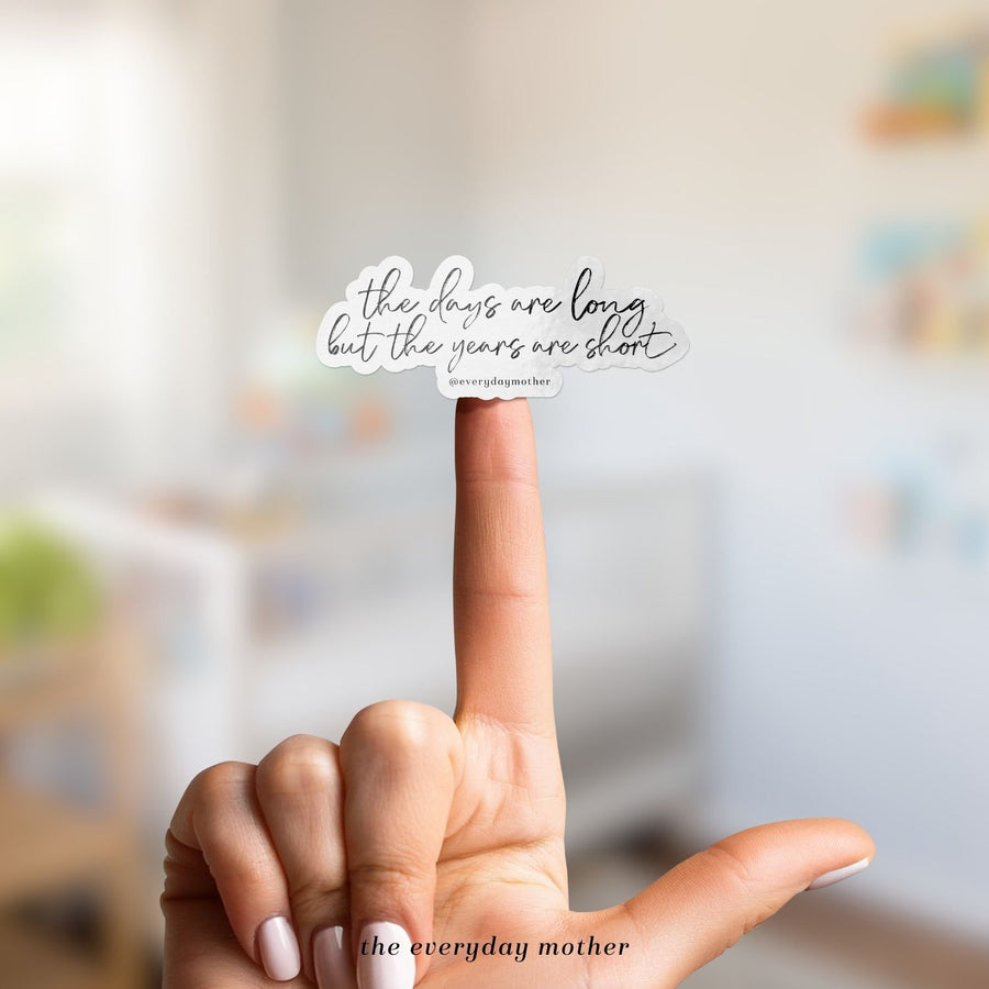 Sticker: Years Are Short Script