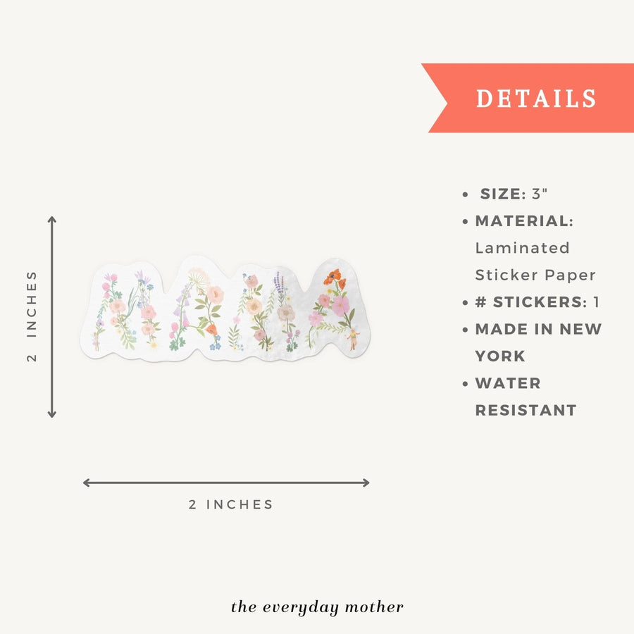 Sticker: Mama Flowers