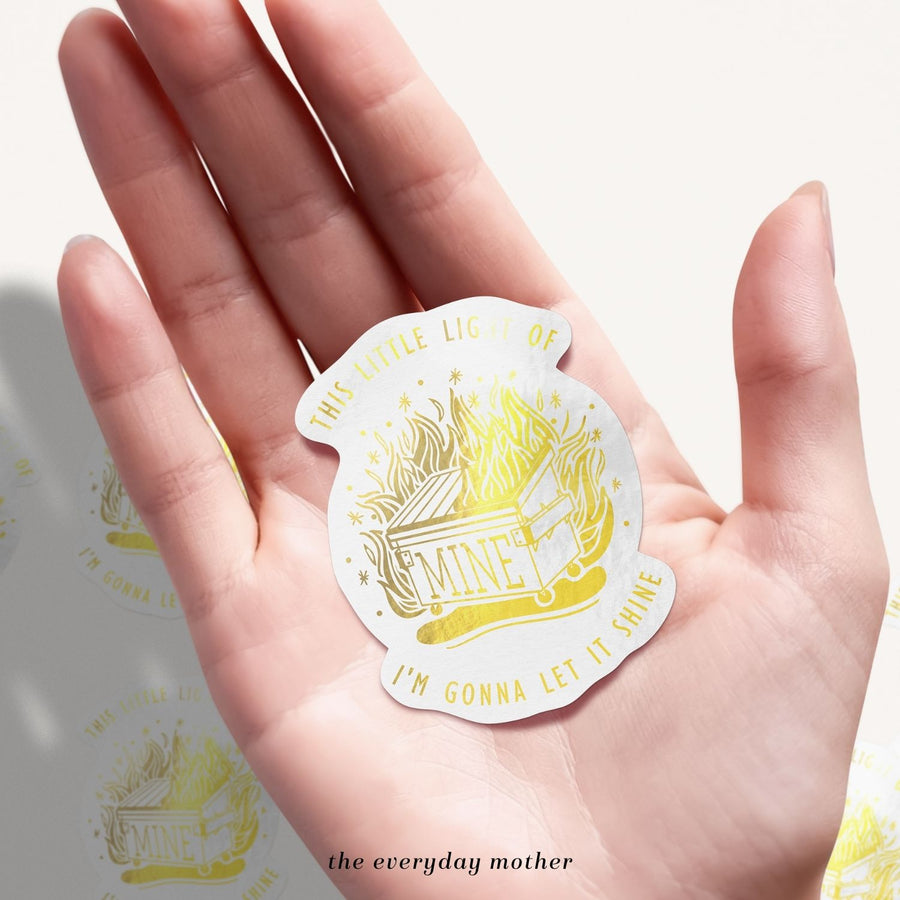 Sticker: Gold Dumpster Fire