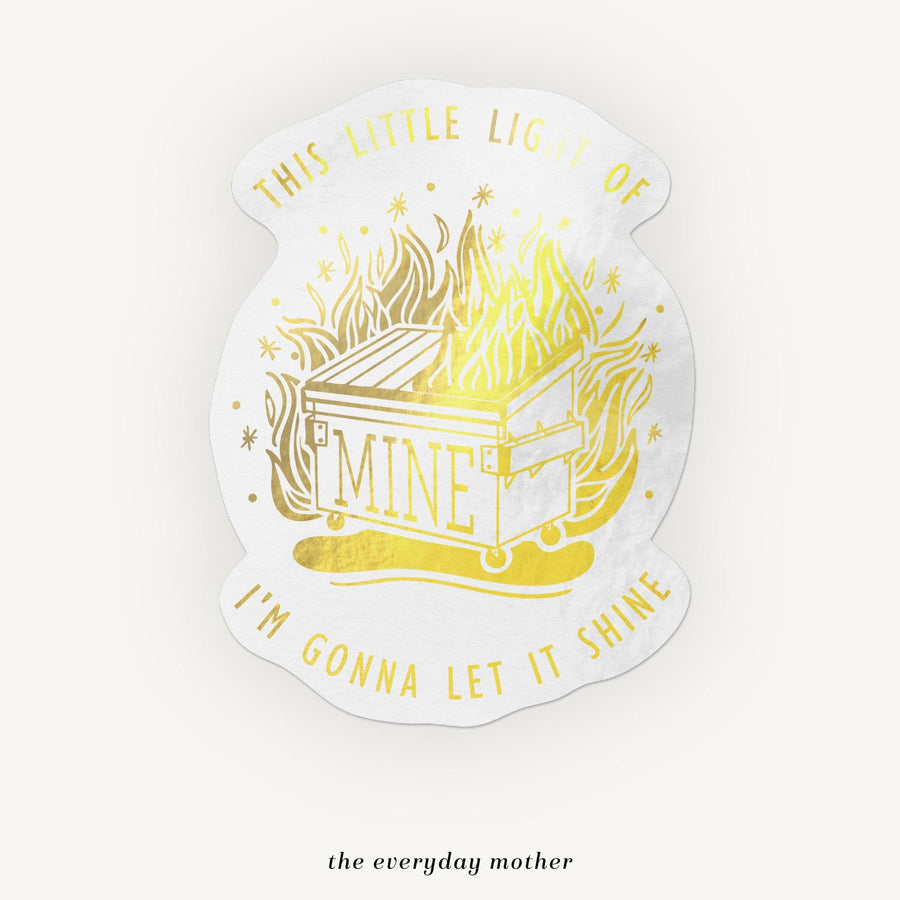 Sticker: Gold Dumpster Fire