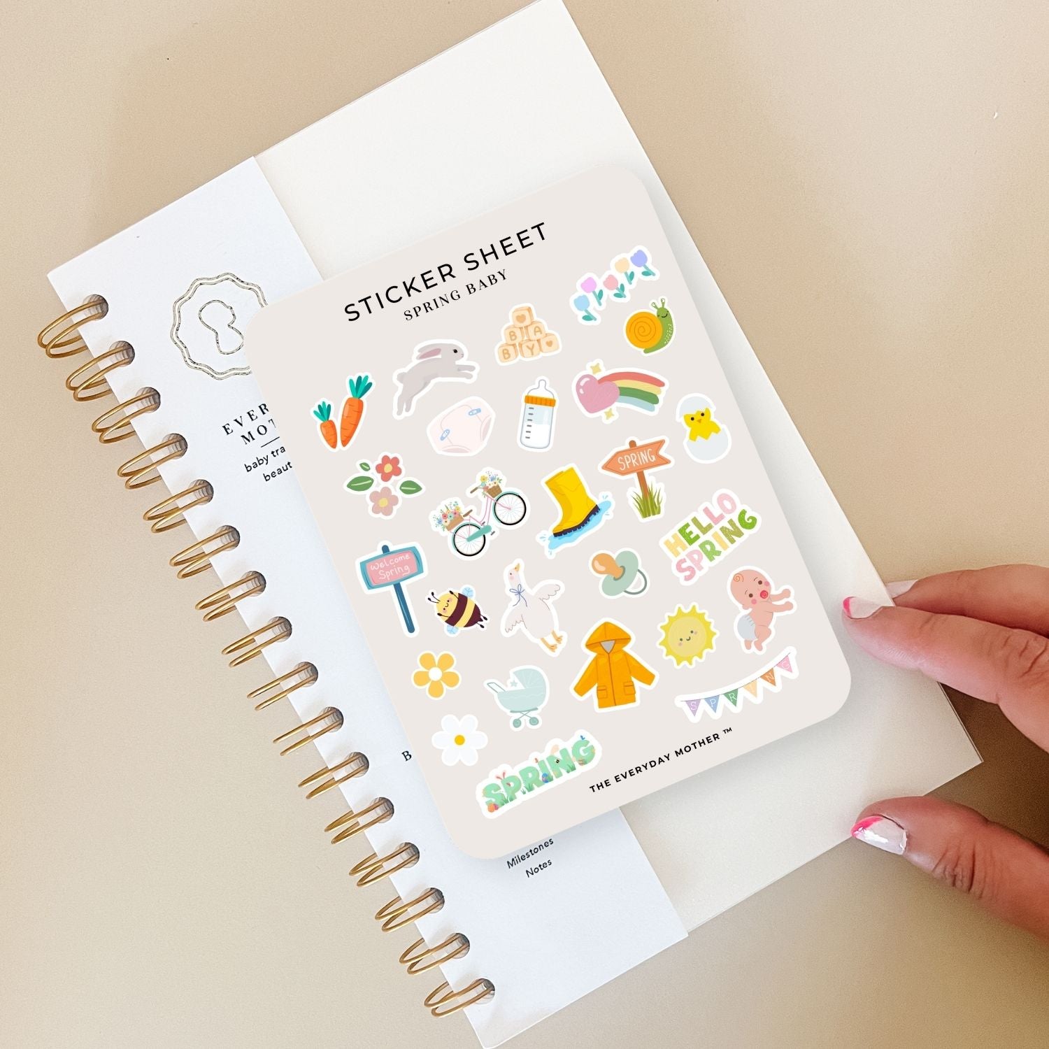St Patrick's Day Baby Sticker Sheet for The Everyday Mother