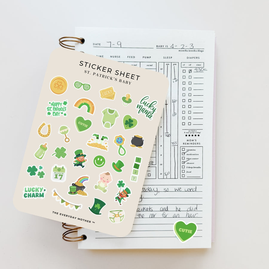 Sticker Sheet: St. Patrick's Baby