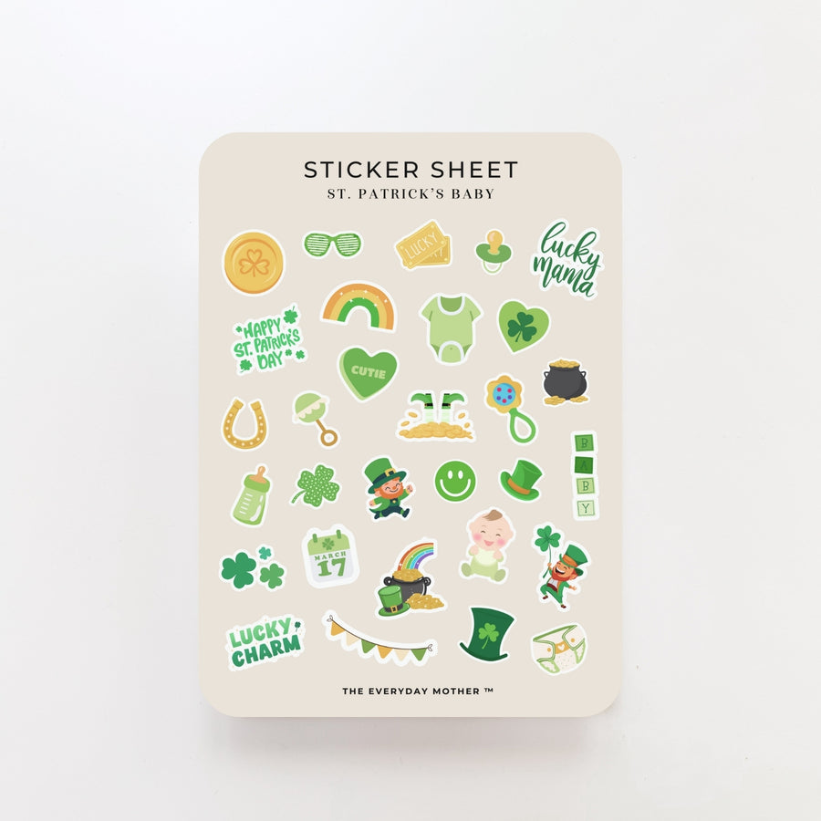 Sticker Sheet: St. Patrick's Baby