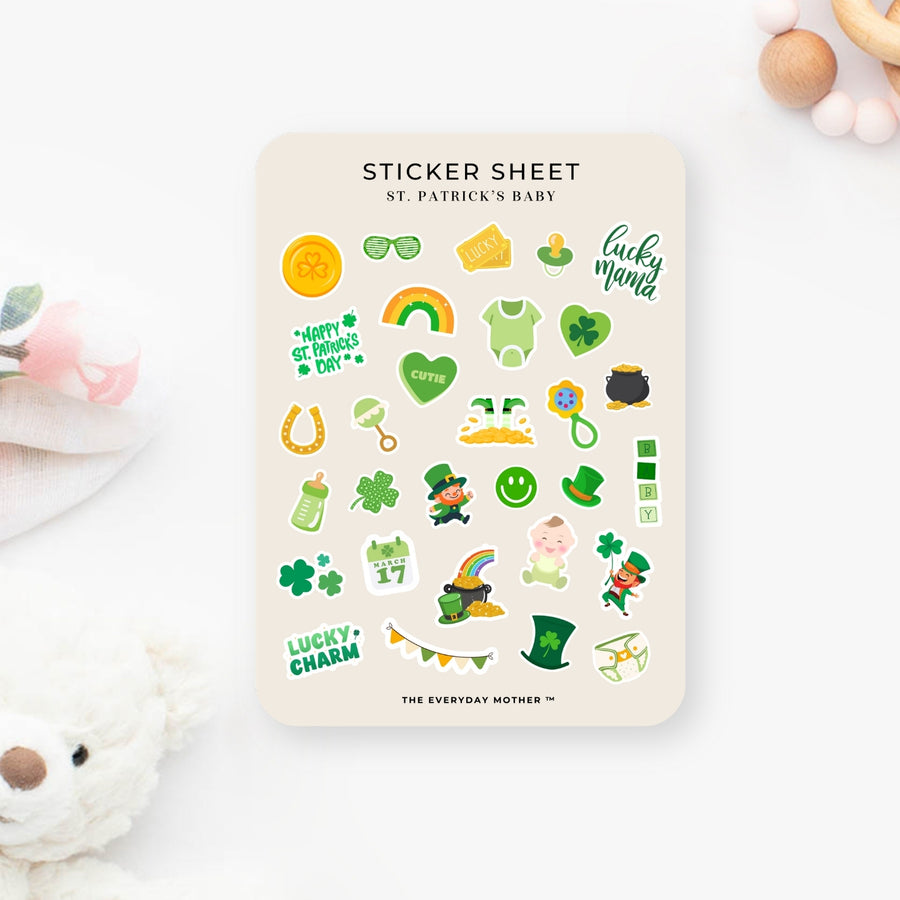 Sticker Sheet: St. Patrick's Baby