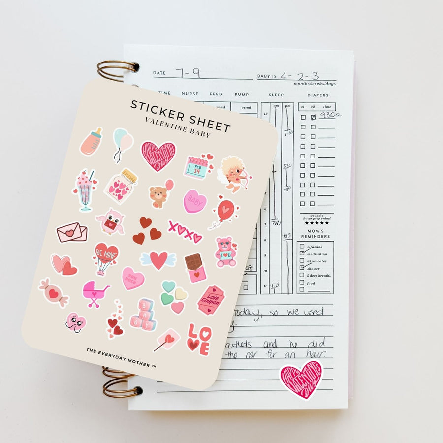 Sticker Sheet: Valentine Baby