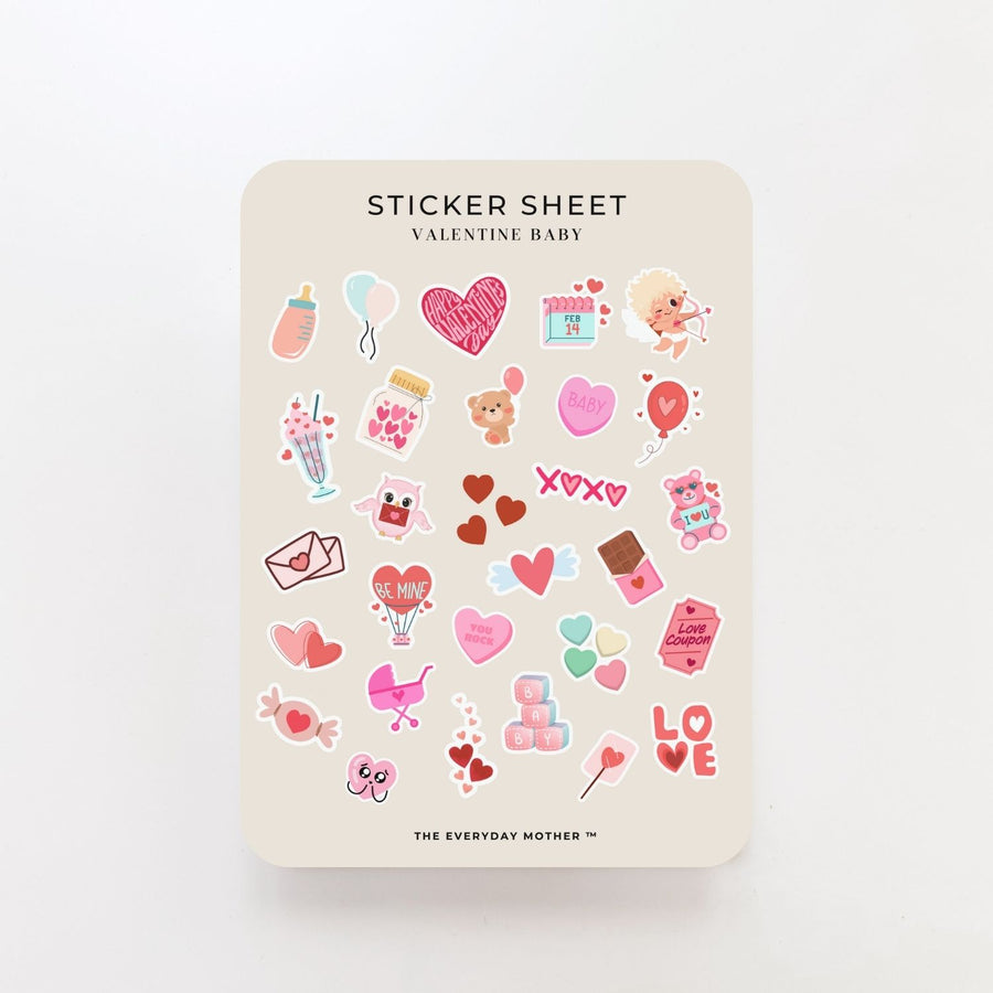 Sticker Sheet: Valentine Baby