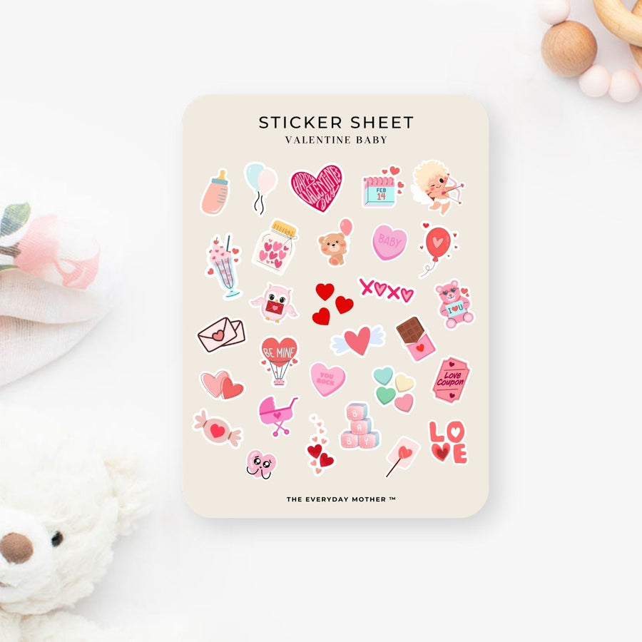 Sticker Sheet: Valentine Baby