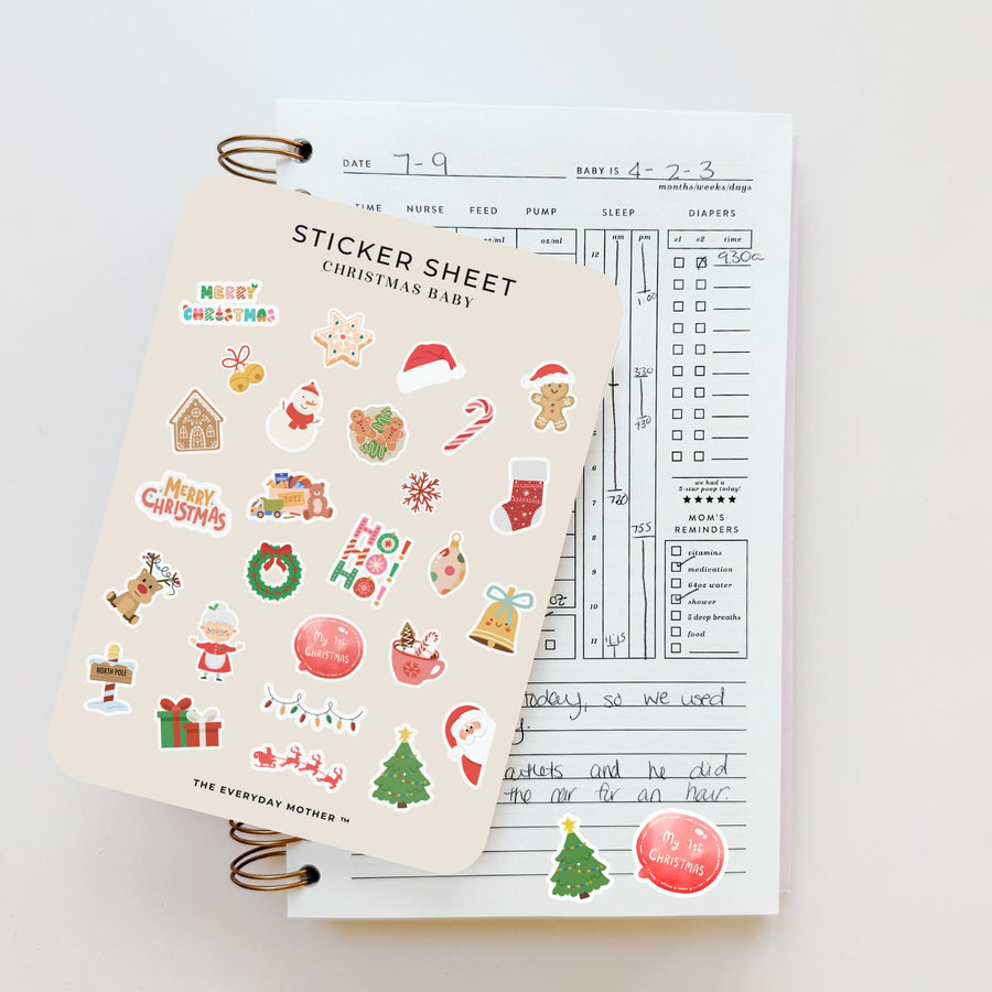 Sticker Sheet: Christmas Baby