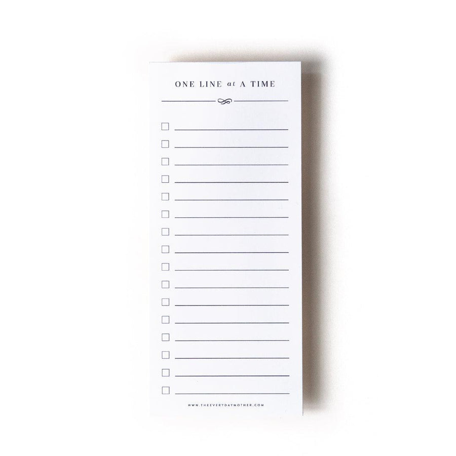 Notepad: One Line at a Time, 25 sheets - The Everyday Mother